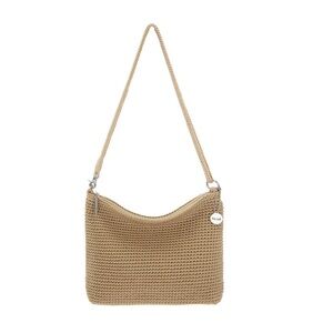 The Sak Women’s Lumi Crochet Crossbody Tan Shoulder Bag